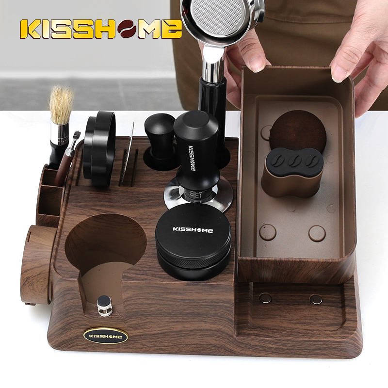 Coffee Tea Holder - KISSHOME Espresso Tamper Station Knock Box