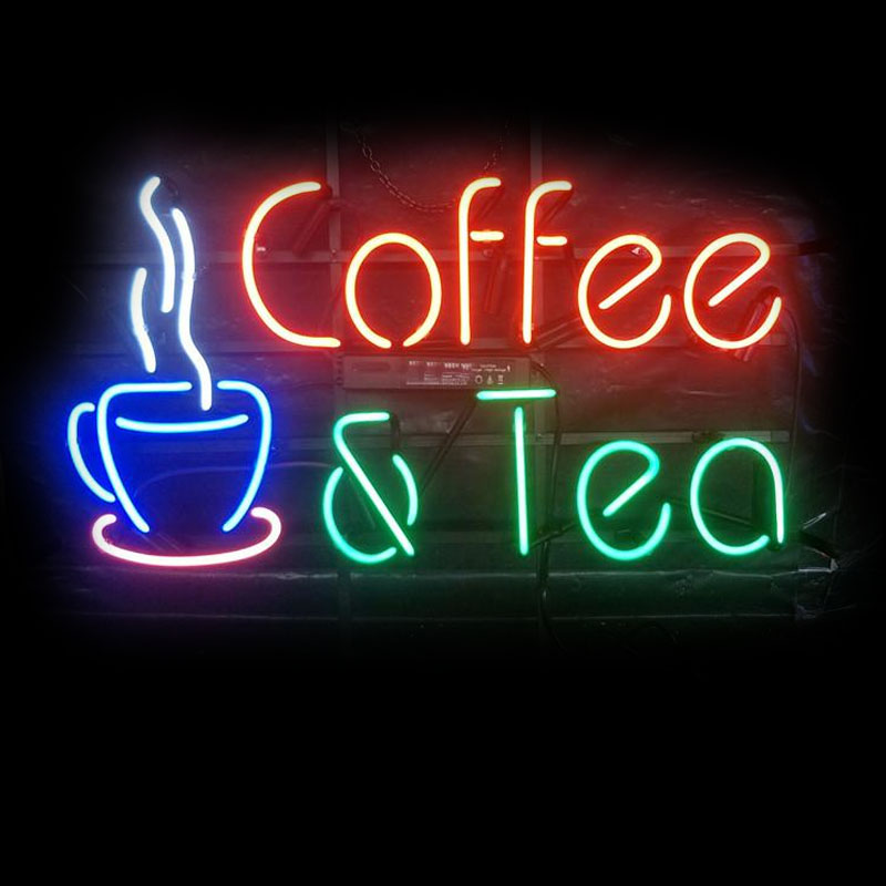 Coffee Tea Neon Sign - Neonowy Znak Kawa Herbata Restauracja Bar