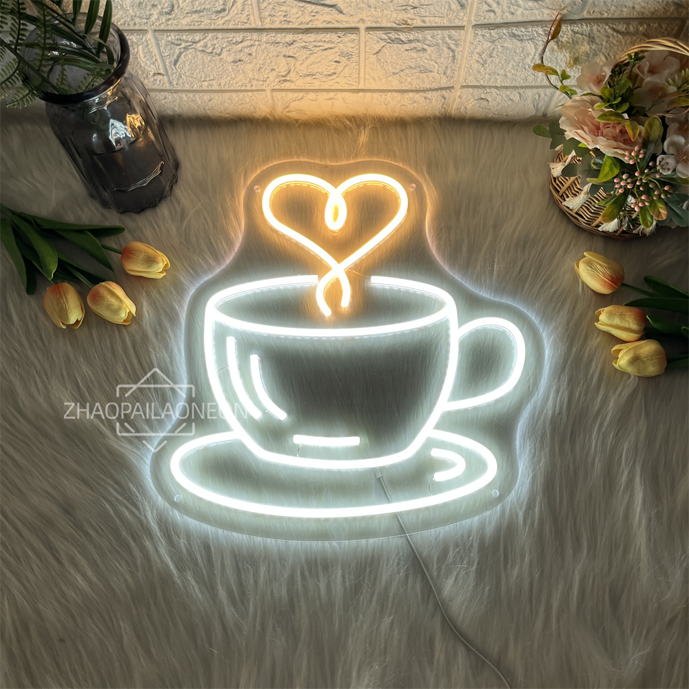 Coffee Tea Neon Sign - Neonowy szyld kawowy, herbaciany, do kawiarni,