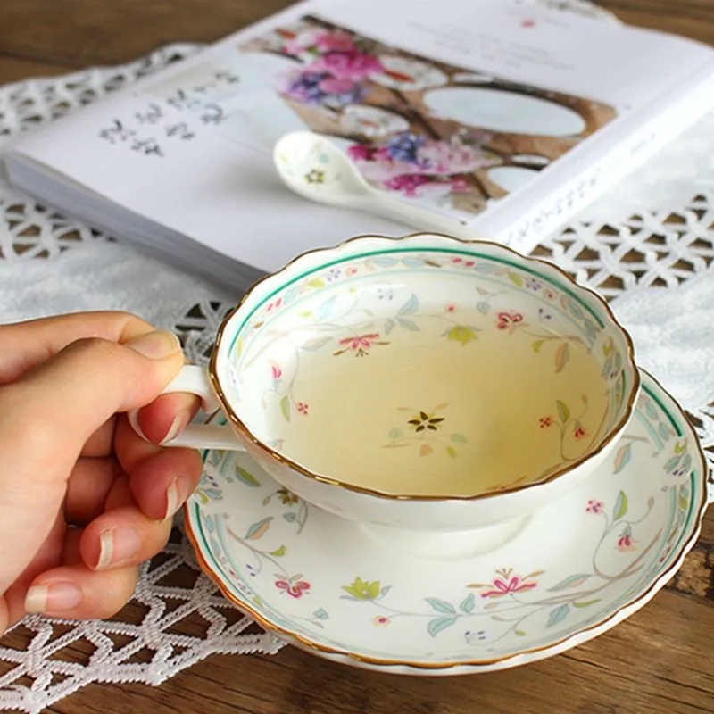 Espresso Cup Saucer - Ceramiczny zestaw filiżanek do kawy w