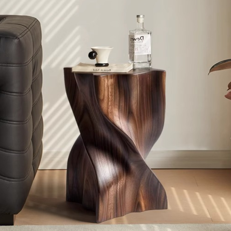 Coffee Tea Lounge - Drewniany Stolik Kawowy Prosty Kreatywny Stolik