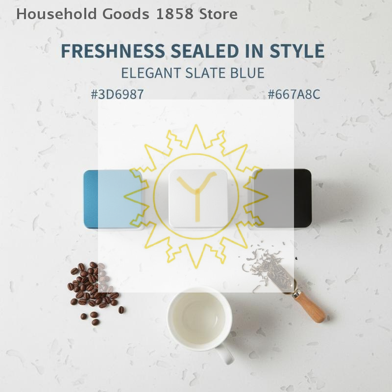 Coffee Tea Leaf And Bean - Pojemnik na kawę, herbatę, cukier, pusty