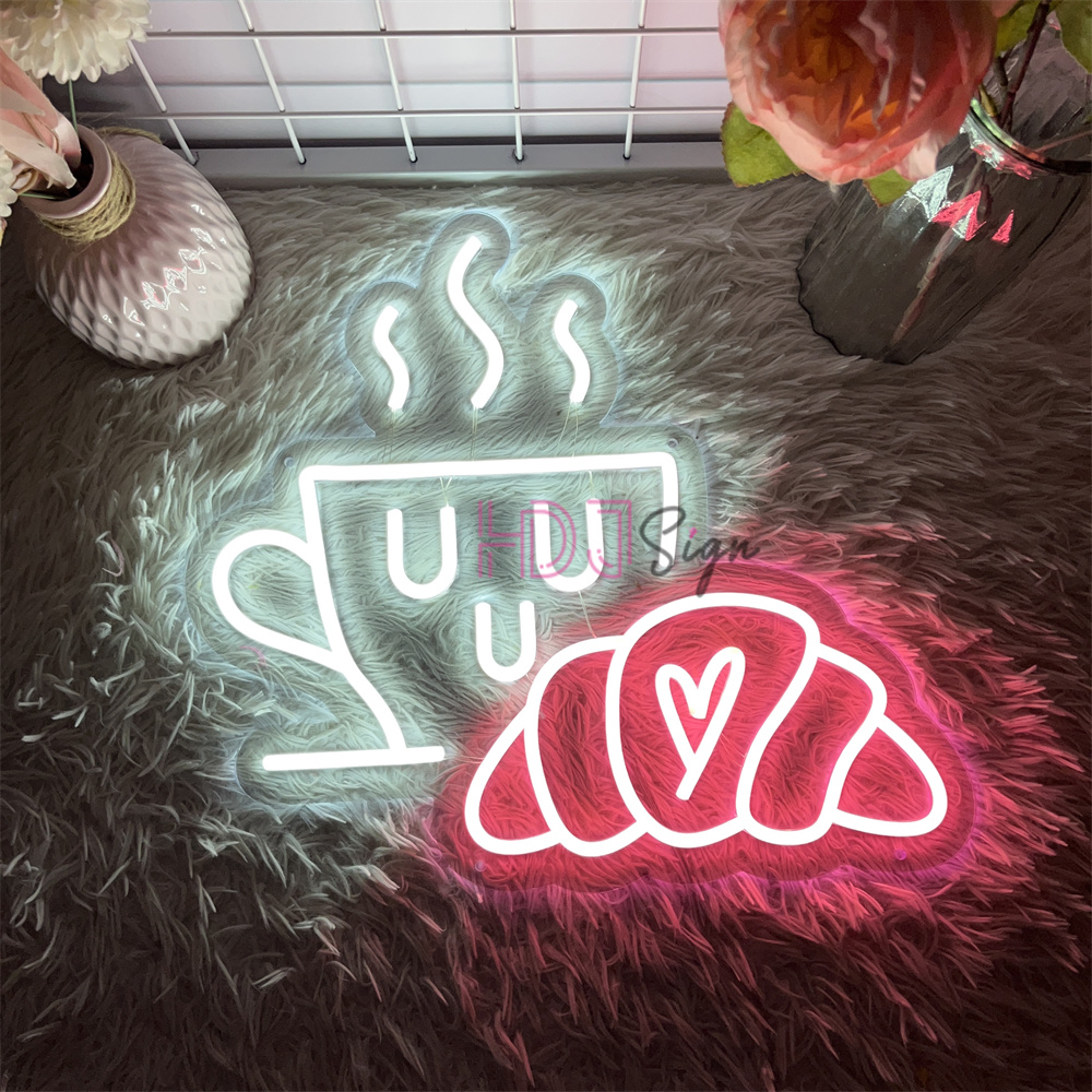 Coffee Tea Neon Sign - Kawa Herbata Neon LED Znak Nocne