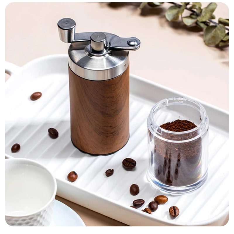 Burr Hand Grinder - Przenośny ręczny młynek do kawy z