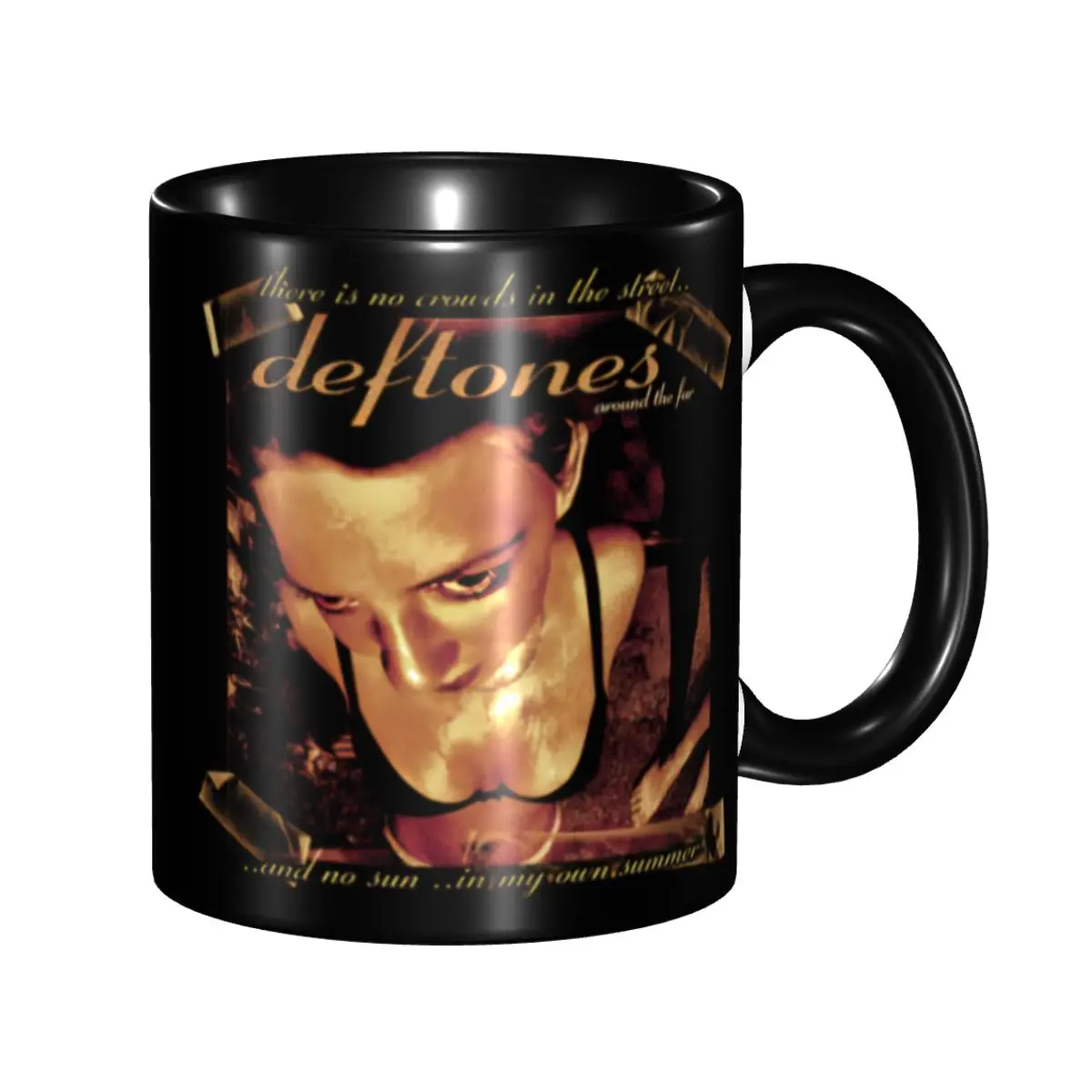 Alternative To Coffee And Tea - Spersonalizowany alternatywny metalowy kubek Deftoness DIY,
