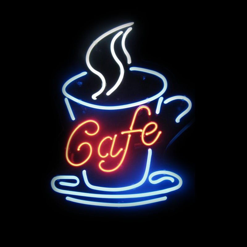 Coffee Tea Neon Sign - Neon do kawiarni CUP Restauracja PIWO