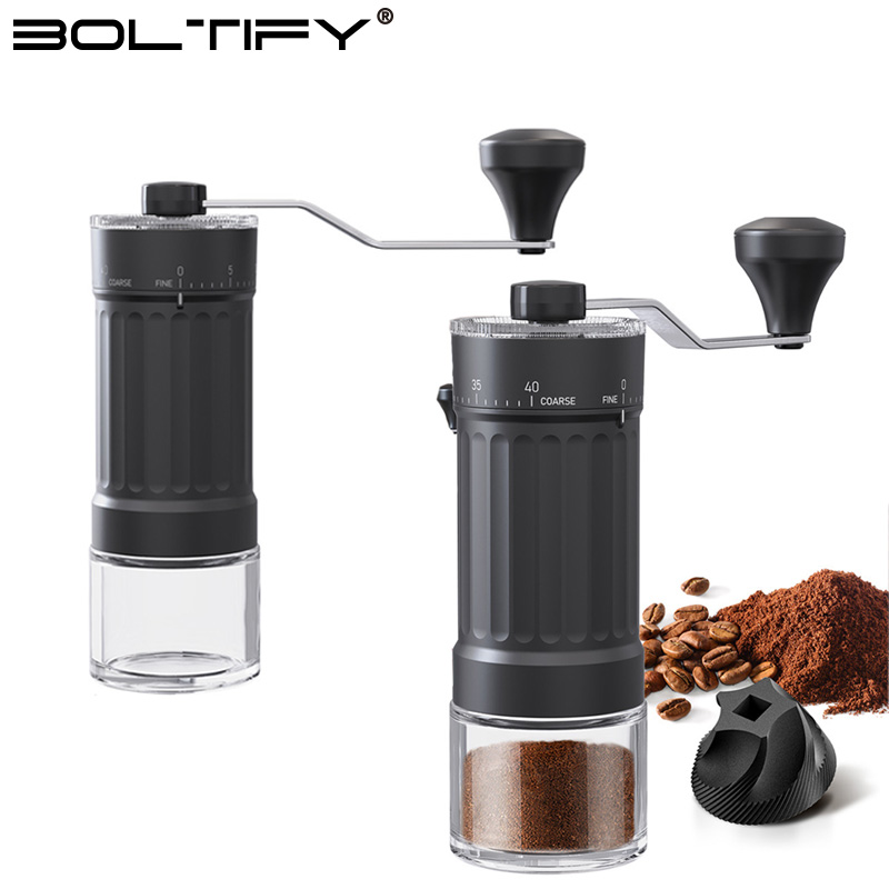 Burr Hand Grinder - BOLTIFY High-Q Regulowany Ręczny Młynek do