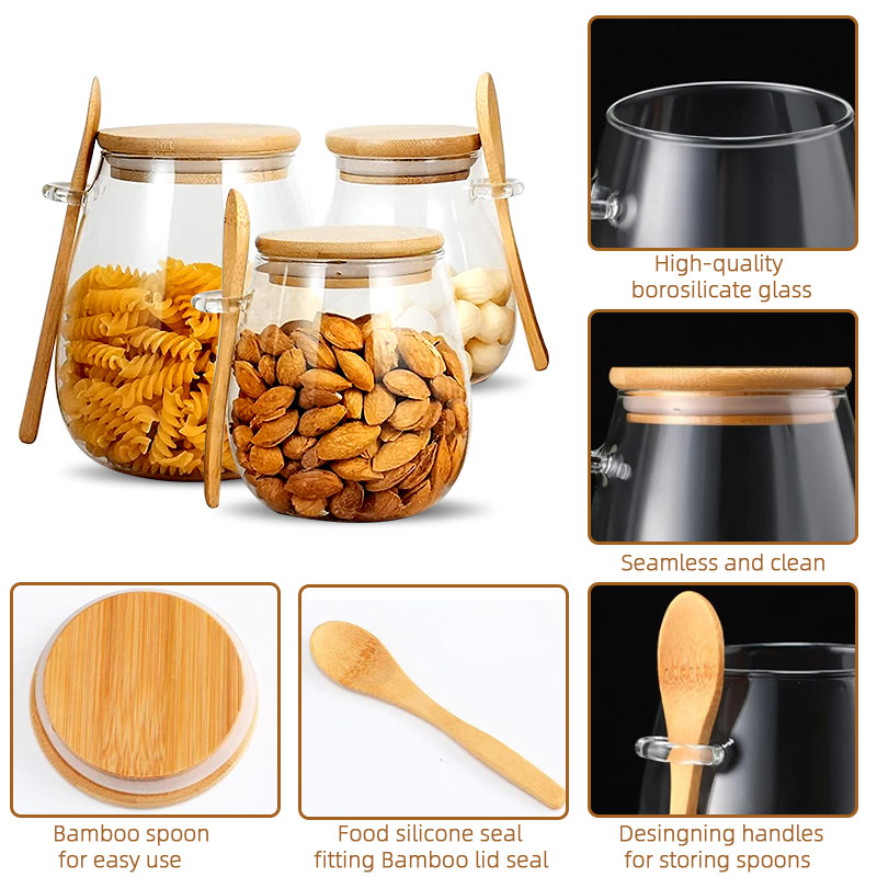 Szklany słoik o pojemności 34  – Coffee Tea Jar Set recenzja i cena