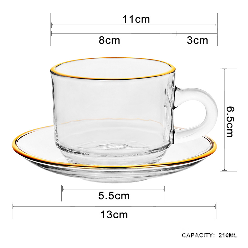 Szklane filiżanki do kawy ze z – Espresso Cup Saucer recenzja i cena