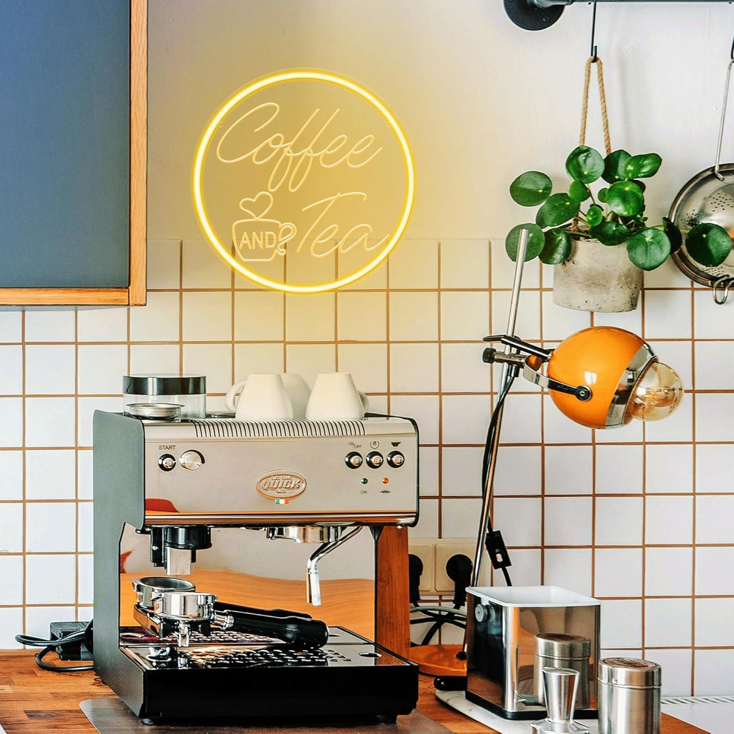 Neonowy znak LED z kawą i herb – Coffee Tea Neon Sign recenzja i cena
