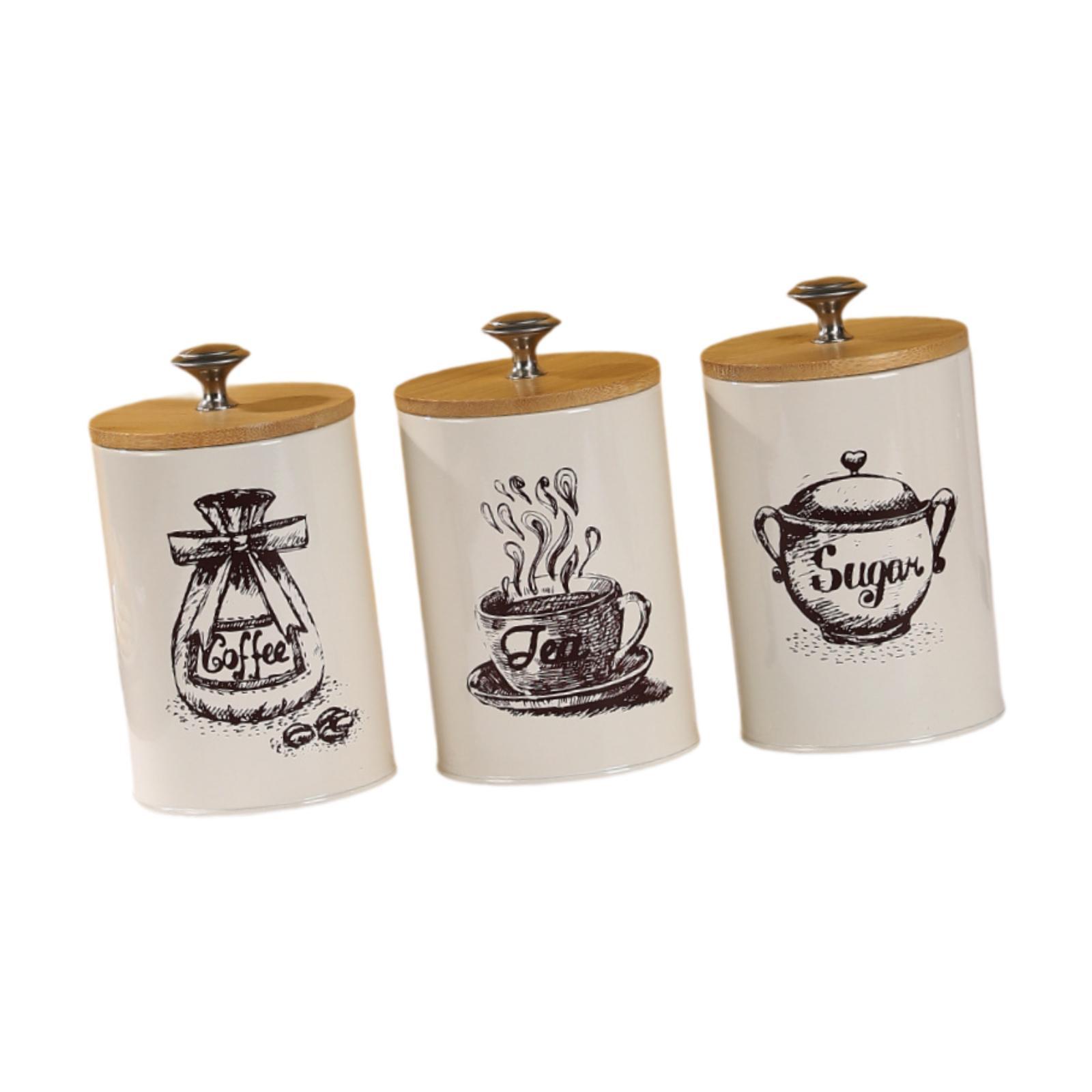 Zestaw pojemników na kawę, her – Coffee Tea Jar Set recenzja i cena