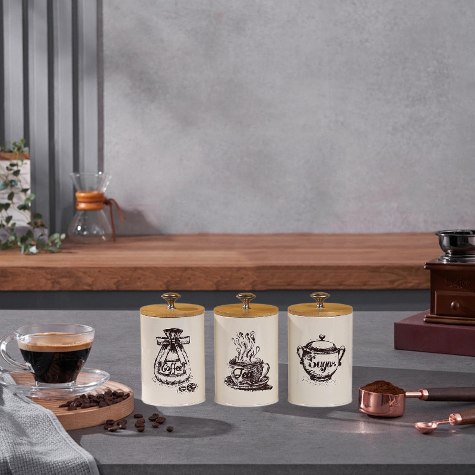 Zestaw pojemników na kawę, her – Coffee Tea Jar Set recenzja i cena
