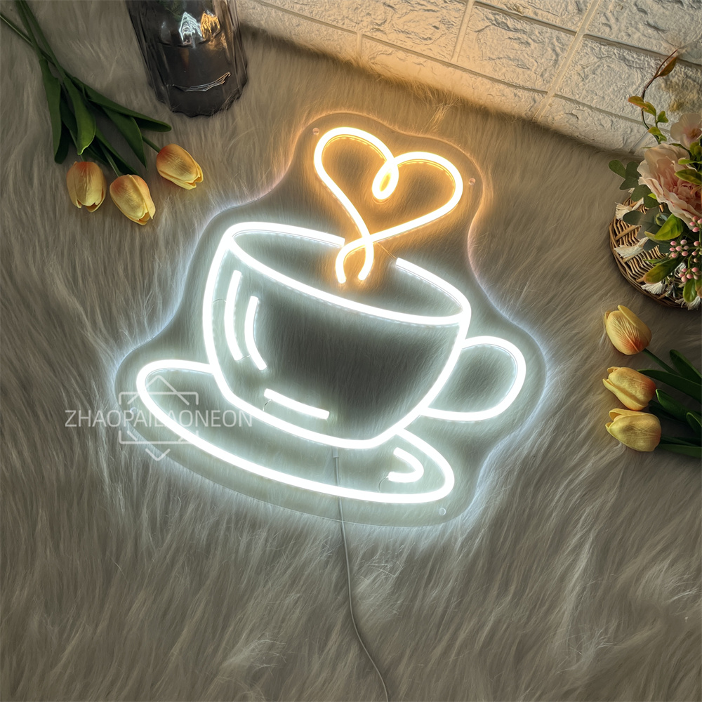 Neonowy szyld kawowy, herbacia – Coffee Tea Neon Sign recenzja i cena