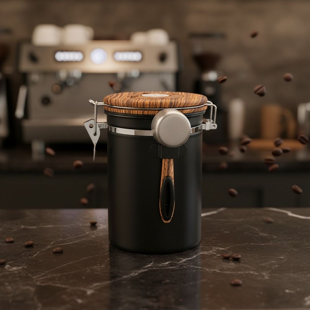Pojemnik na ziarna kawy ze sta – Coffee Tea Leaf And Bean recenzja i cena