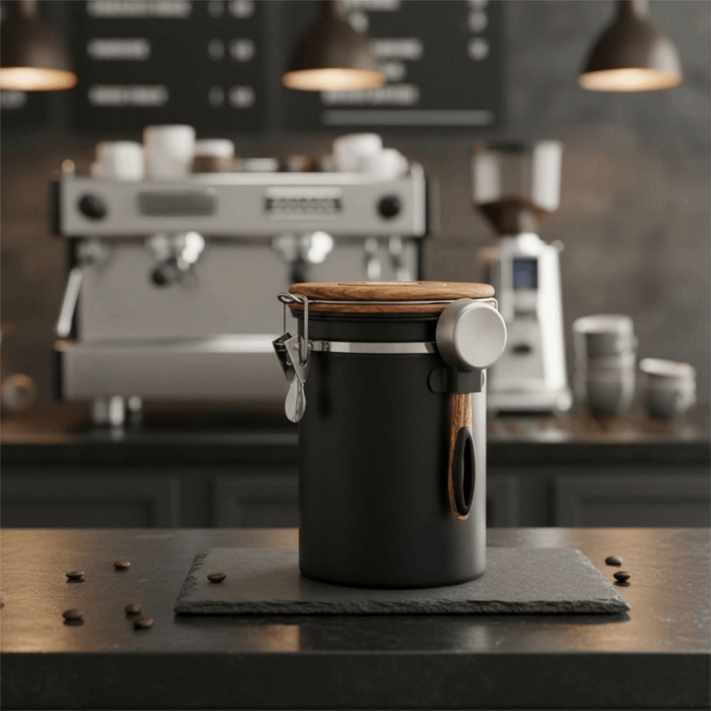 Pojemnik na ziarna kawy ze sta – Coffee Tea Leaf And Bean recenzja i cena
