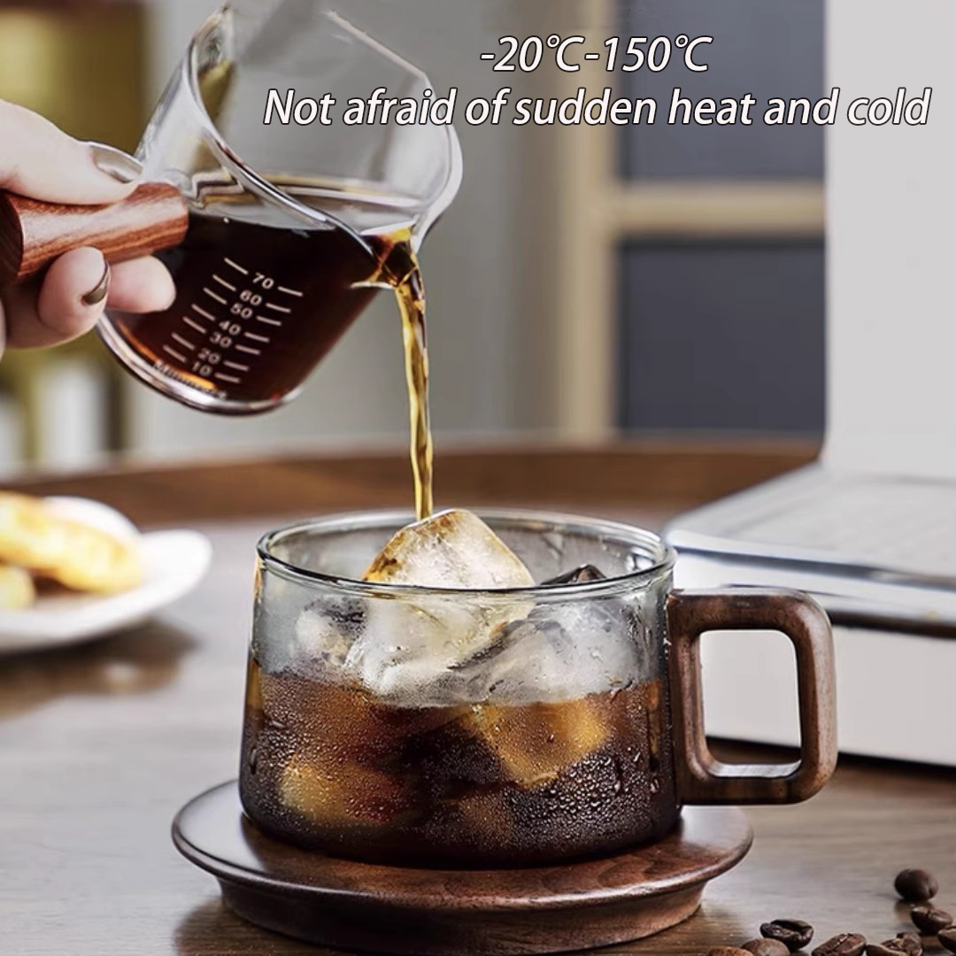 Kubek do kawy z drewnianą rącz – Espresso Cup Saucer recenzja i cena