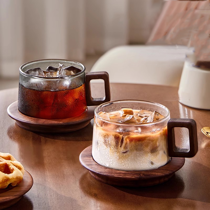 Kubek do kawy z drewnianą rącz – Espresso Cup Saucer recenzja i cena