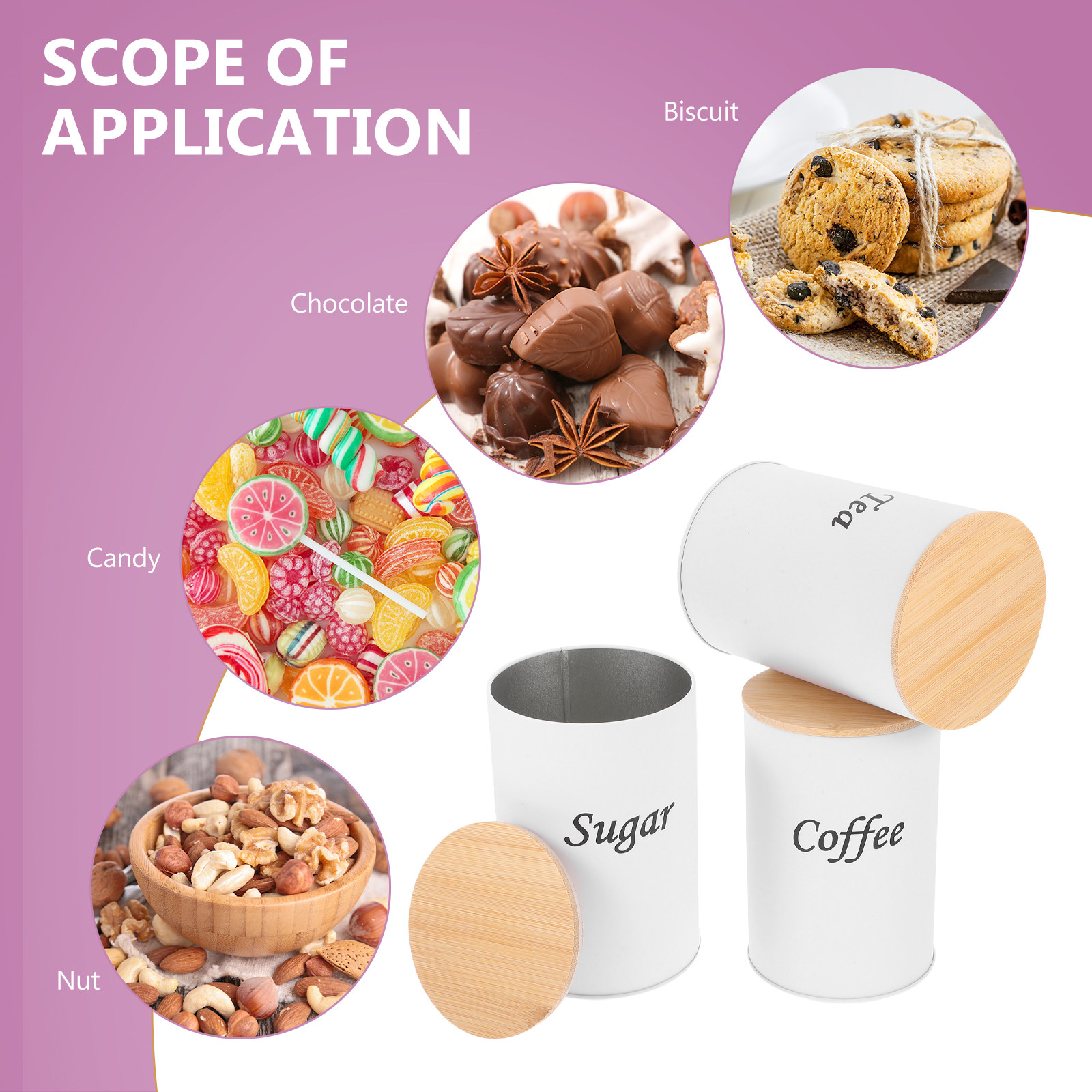 3 szt. Hermetyczne okrągłe poj – Coffee Tea And Sugar Canisters recenzja i cena
