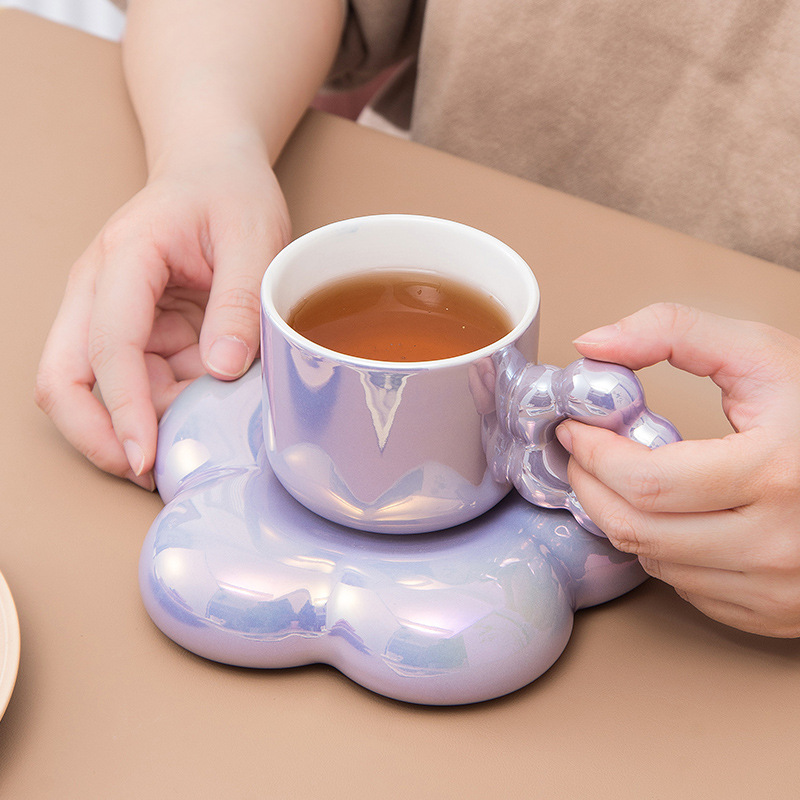 Zestaw ceramicznych filiżanek  – Espresso Cup Saucer recenzja i cena