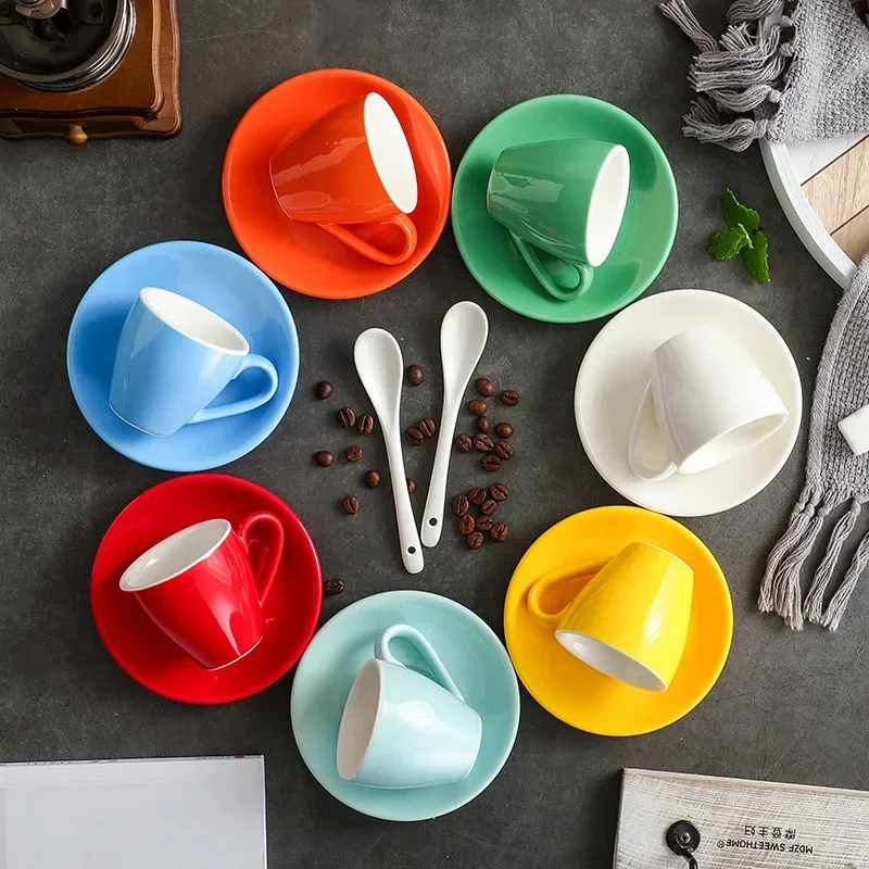 80ml Ceramiczna filiżanka do k – Espresso Cup Saucer recenzja i cena