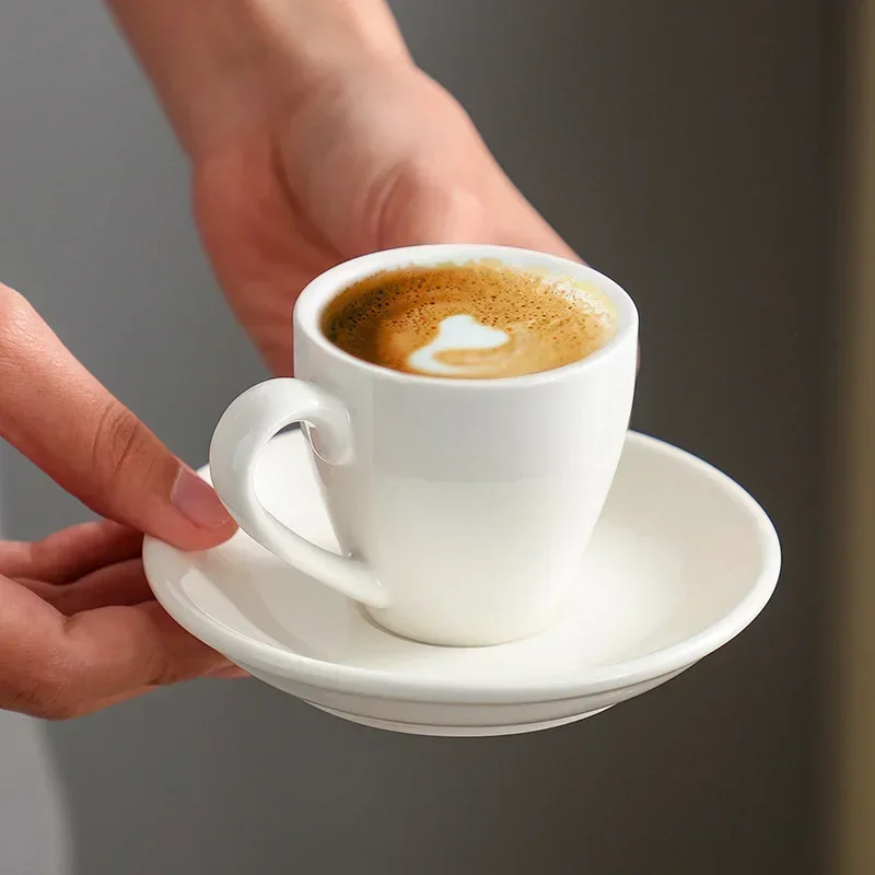 80ml Ceramiczna filiżanka do k – Espresso Cup Saucer recenzja i cena