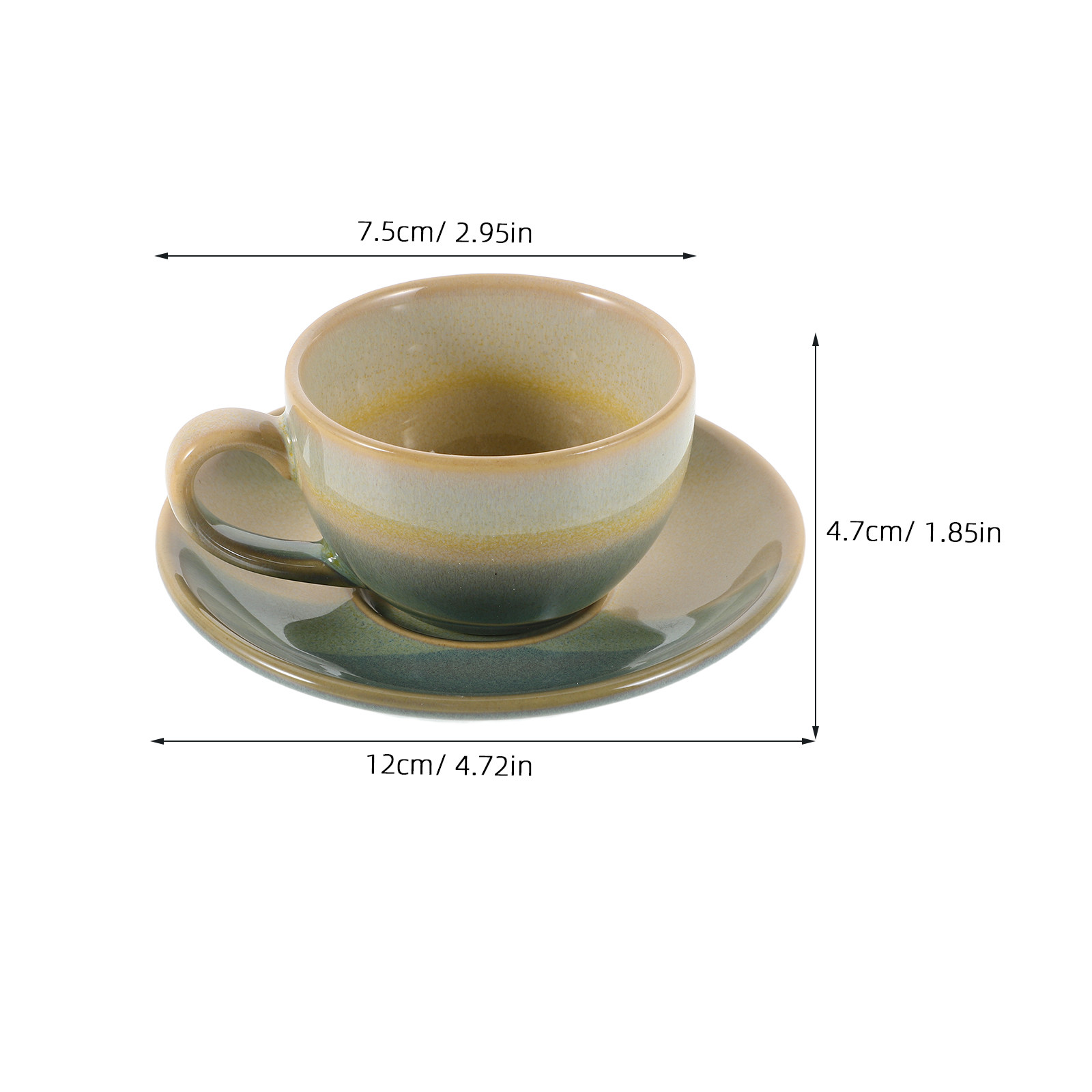 1 zestaw vintage ceramicznych  – Espresso Cup Saucer recenzja i cena