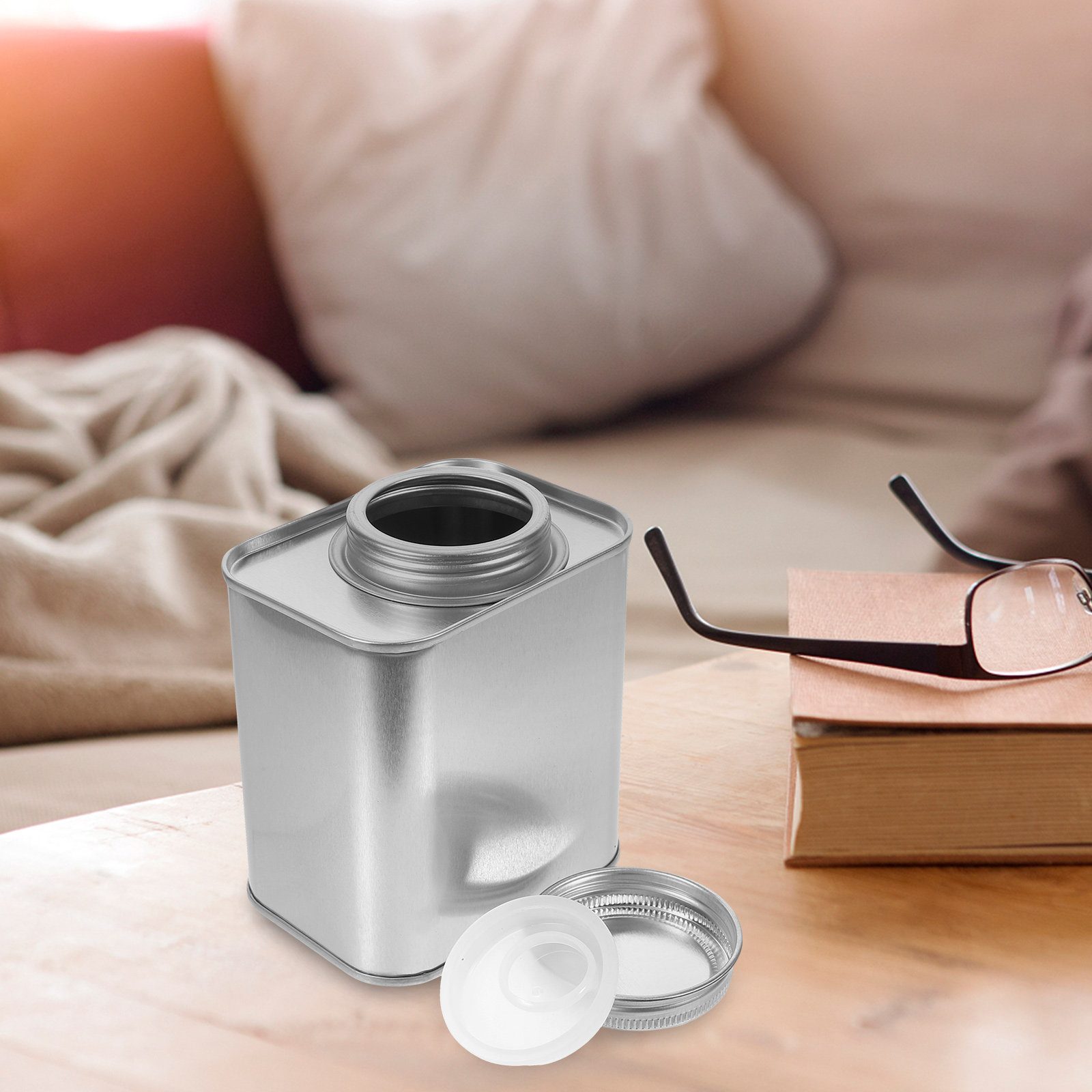 4 sztuki metalowych pojemników – Coffee Tea And Sugar Canisters recenzja i cena