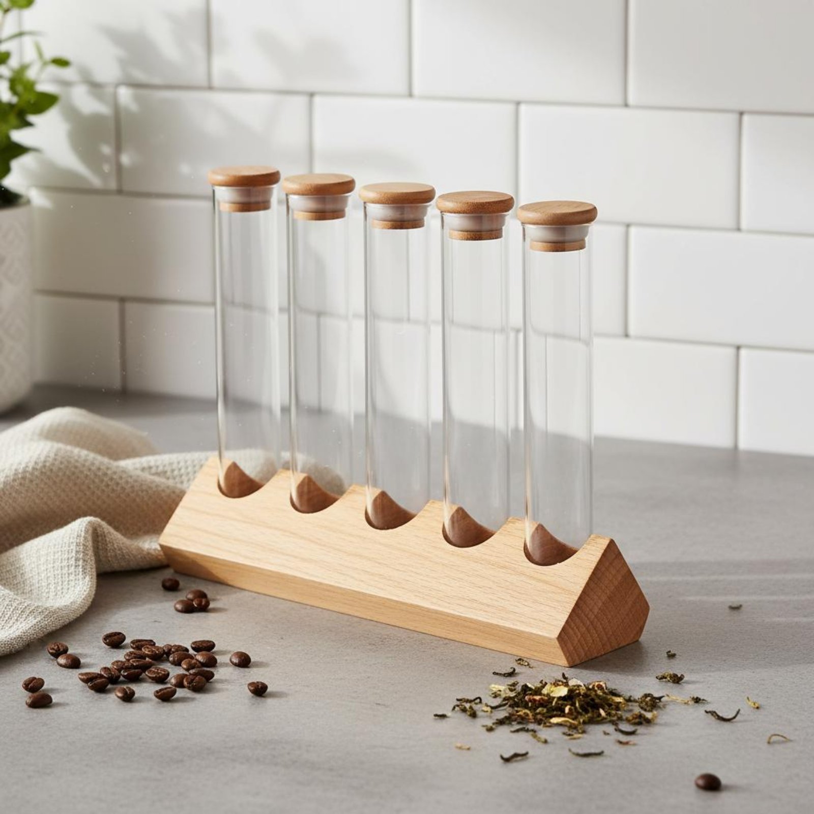 Zestaw szklanych pojemników z  – Coffee Bean & Tea Menu recenzja i cena