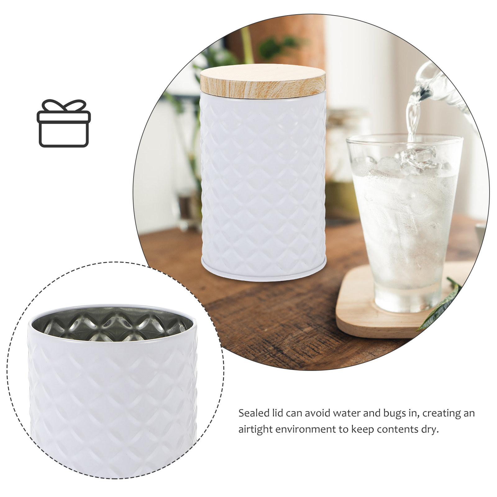 2 sztuki metalowych pojemników – Coffee Tea And Sugar Canisters recenzja i cena