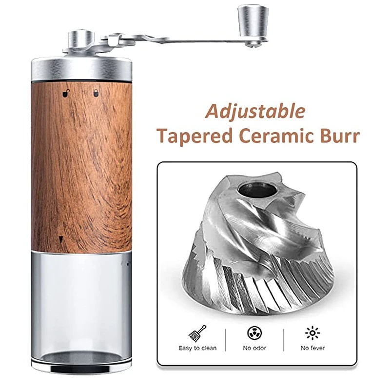Przenośny ręczny młynek do kaw – Burr Hand Grinder recenzja i cena