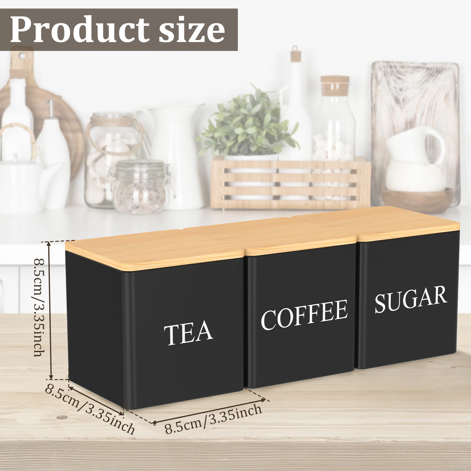 Zestaw 3 szt. pojemników na he – Coffee Tea Jar Set recenzja i cena