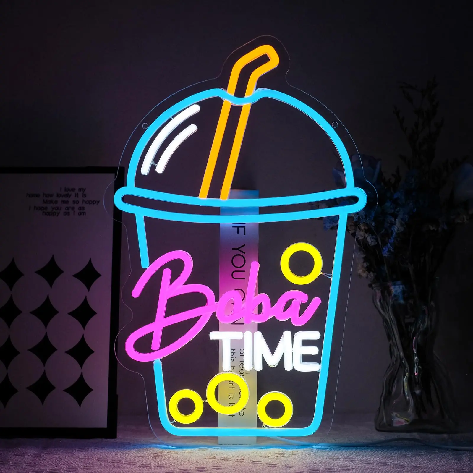 Neonowy znak Boba Time do deko – Coffee Tea Neon Sign recenzja i cena