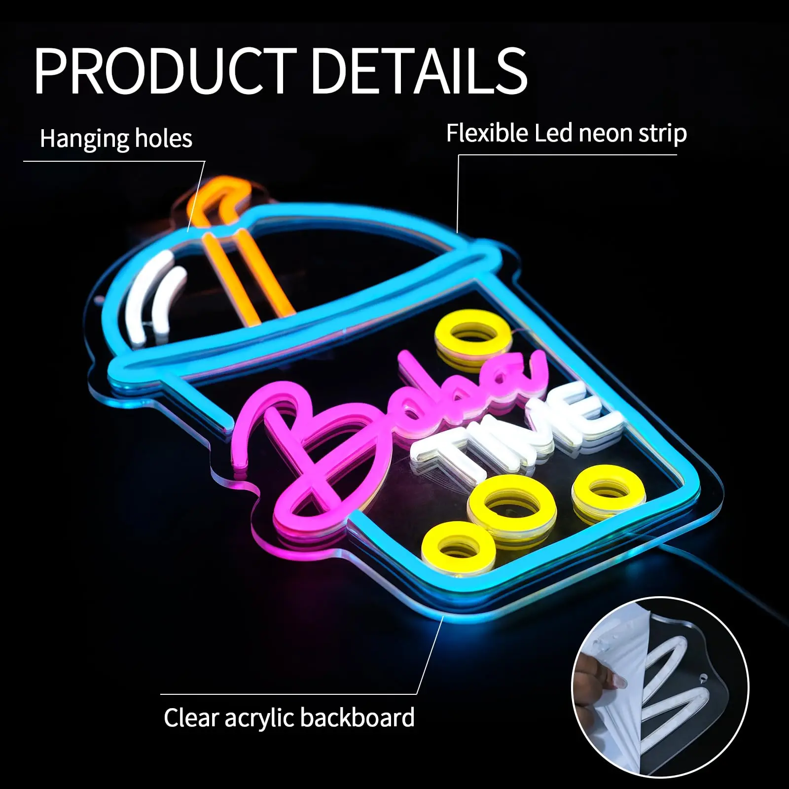 Neonowy znak Boba Time do deko – Coffee Tea Neon Sign recenzja i cena