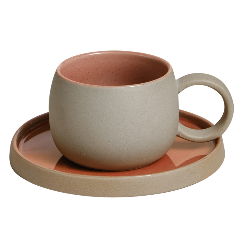 Retro gruba ceramika Kubek i s – Espresso Cup Saucer recenzja i cena