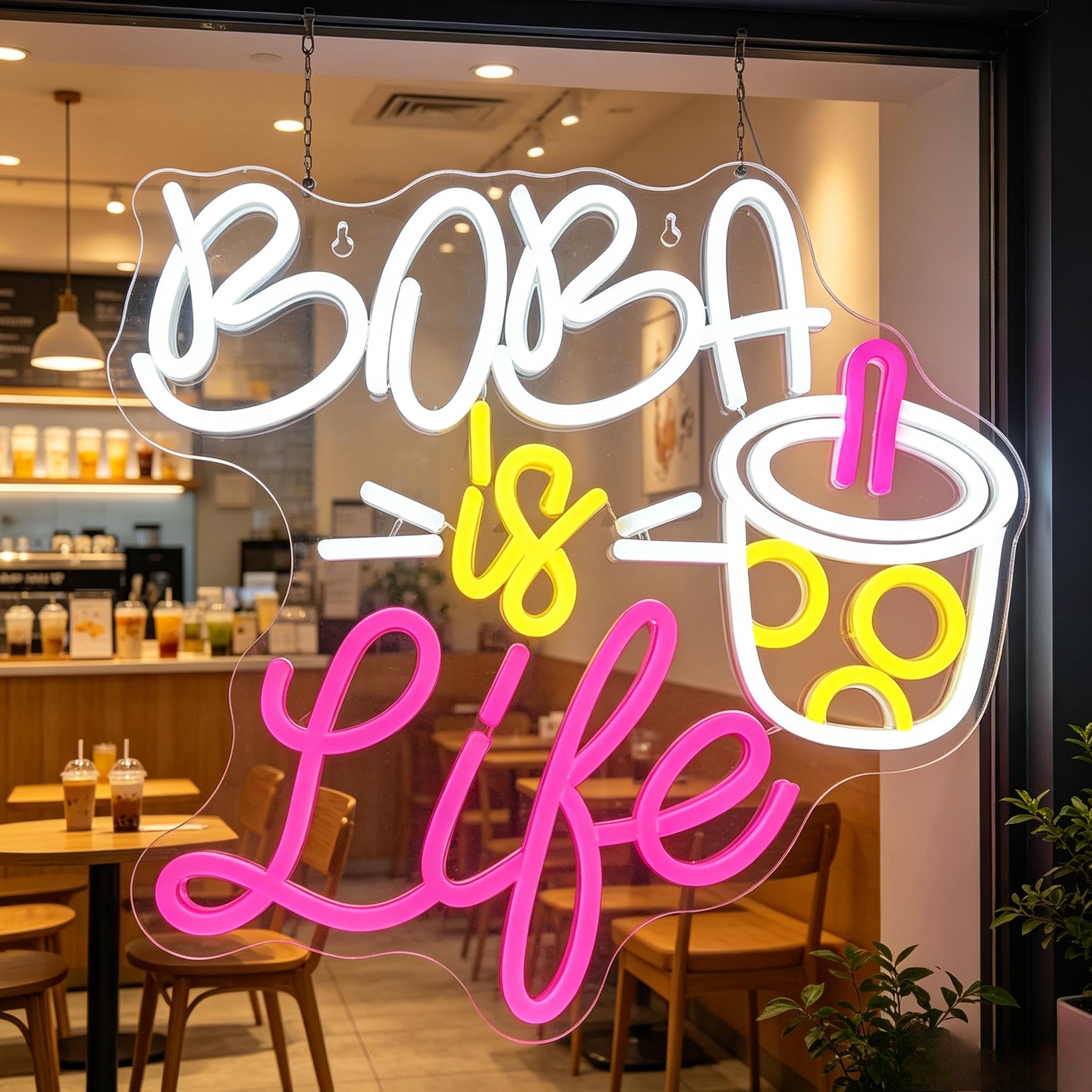 Neonowy szyld LED do bubble te – Coffee Tea Neon Sign recenzja i cena