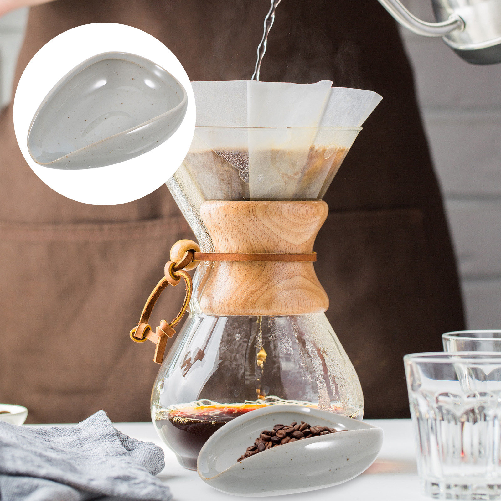 Ceramiczna taca na ziarna kawy – Coffee Tea Leaf And Bean recenzja i cena