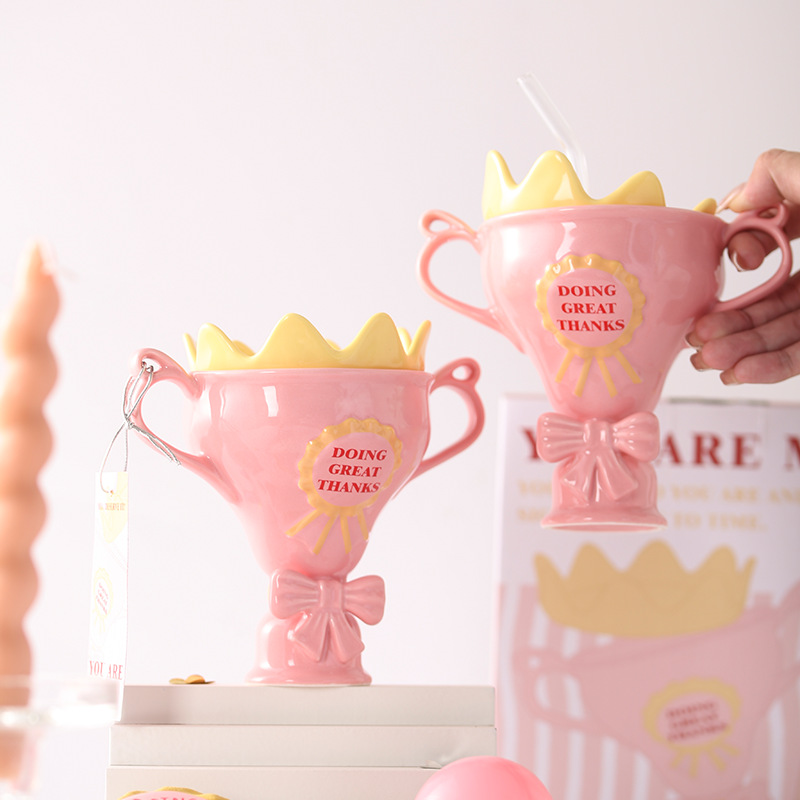 Kubki ceramiczne Queen Trophy, – Best Tea Coffee recenzja i cena