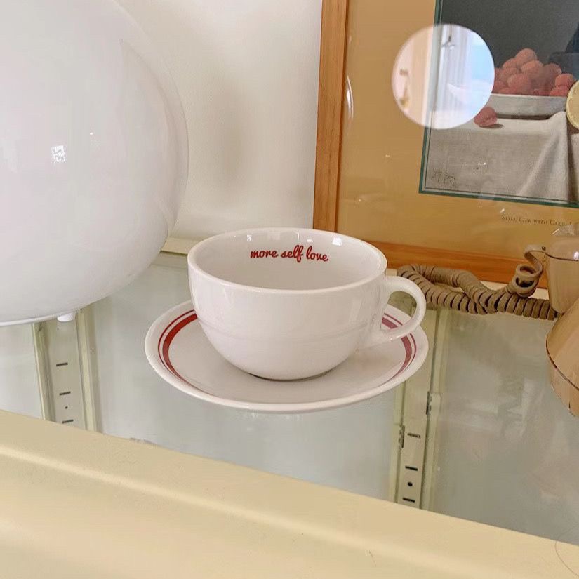 Koreańska literka filiżanka do – Espresso Cup Saucer recenzja i cena