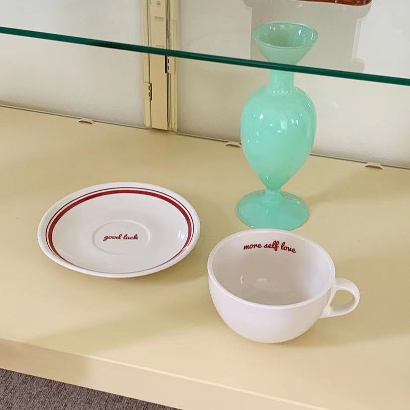 Koreańska literka filiżanka do – Espresso Cup Saucer recenzja i cena