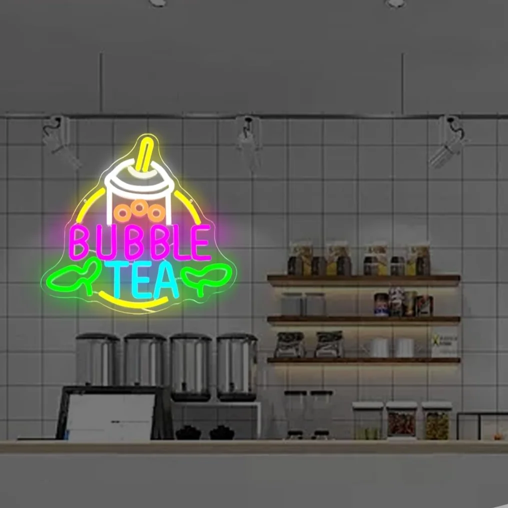 Neonowy szyld Bubble Tea zasil – Coffee Tea Neon Sign recenzja i cena