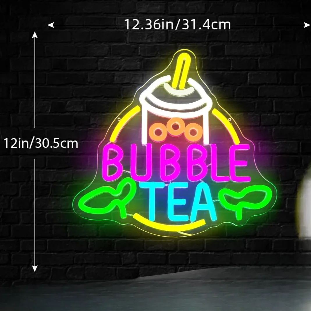 Neonowy szyld Bubble Tea zasil – Coffee Tea Neon Sign recenzja i cena