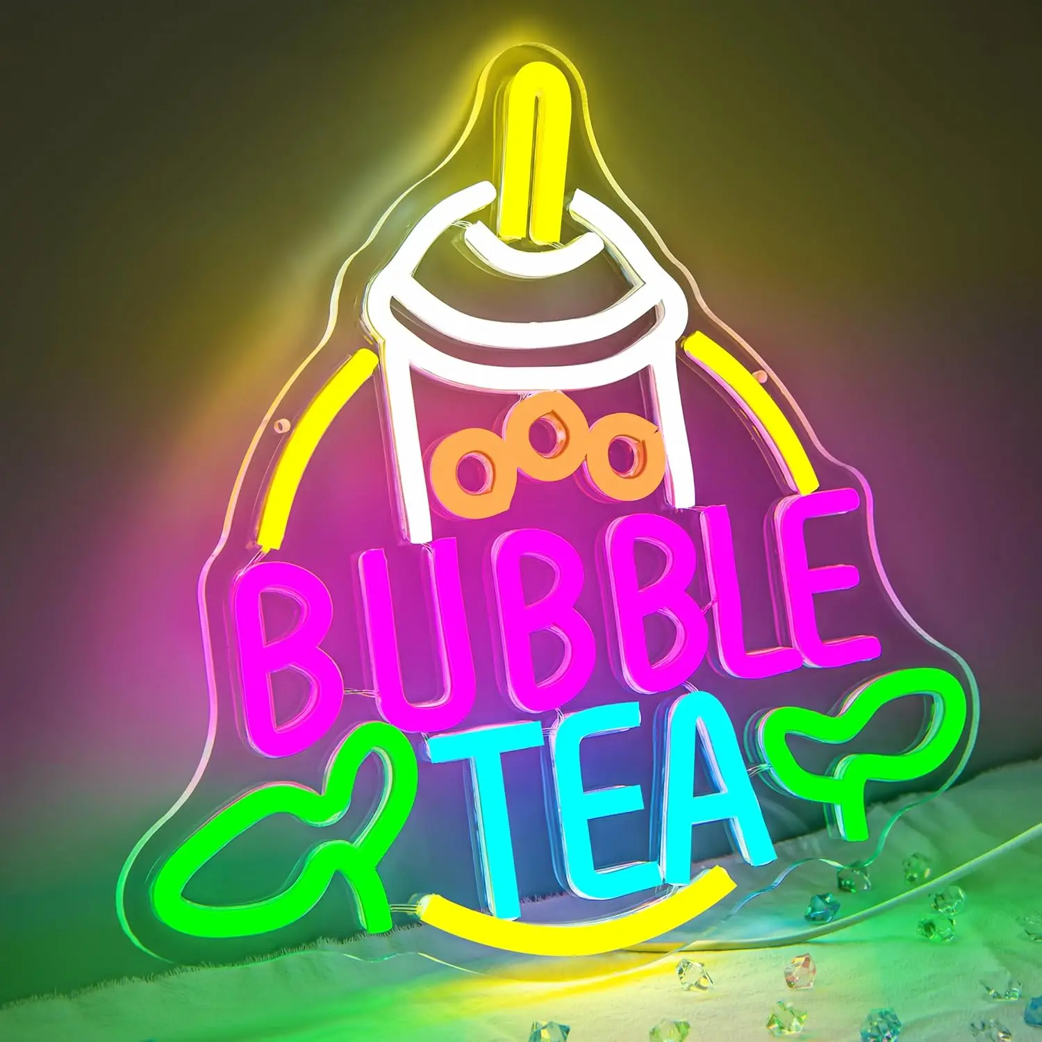 Neonowy szyld Bubble Tea zasil – Coffee Tea Neon Sign recenzja i cena