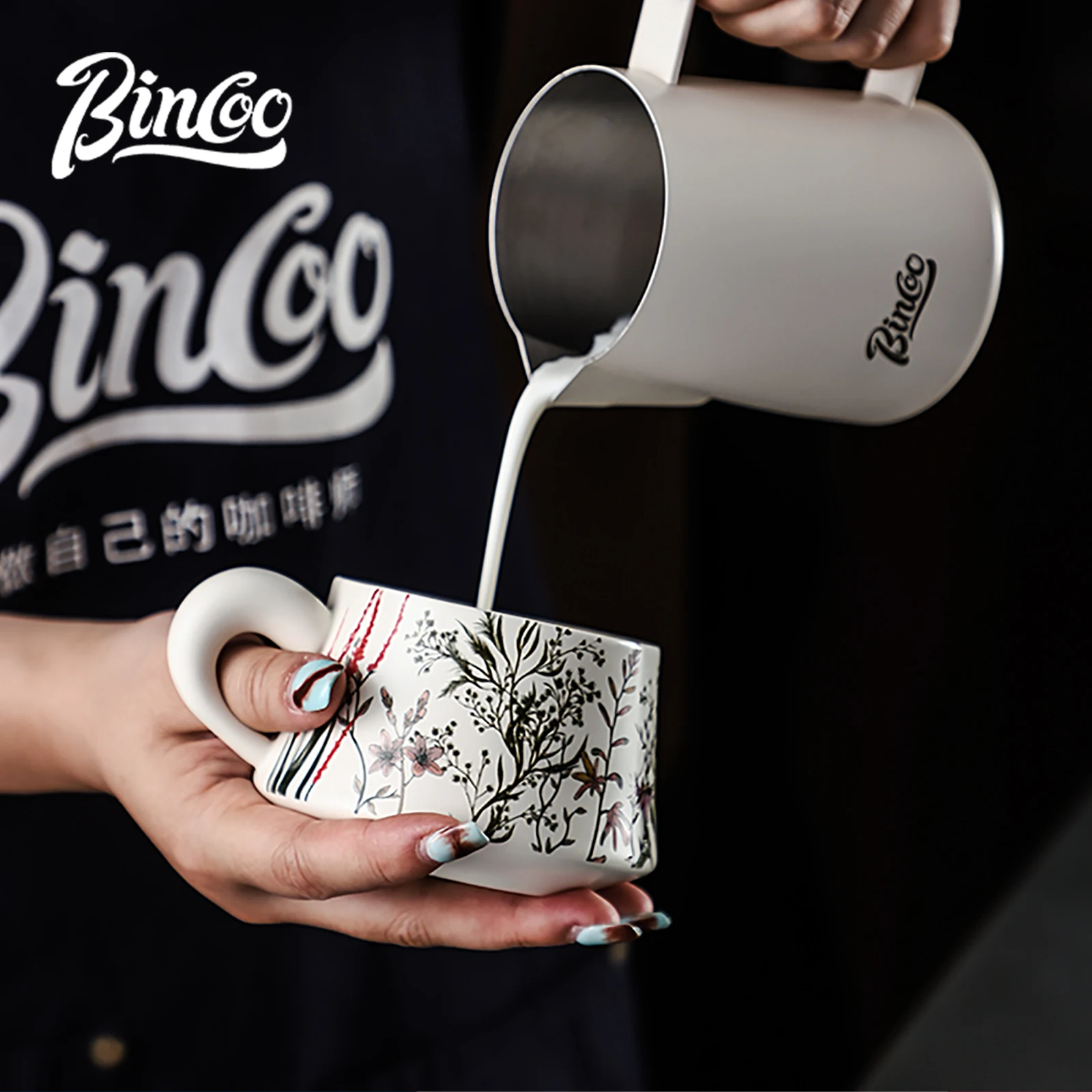 BINCOO 260ml Ceramiczny Kubek  – Espresso Cup Saucer recenzja i cena
