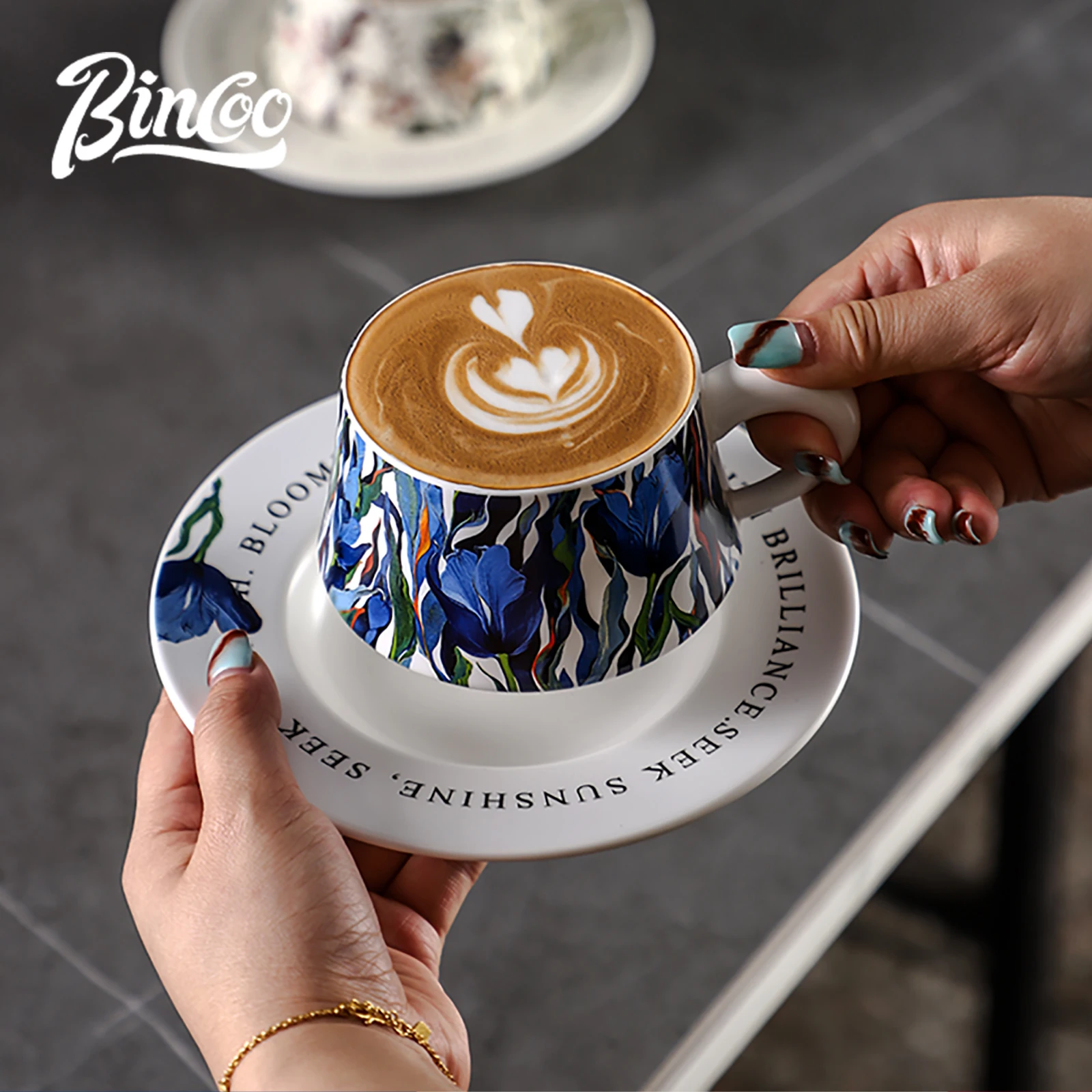 BINCOO 260ml Ceramiczny Kubek  – Espresso Cup Saucer recenzja i cena