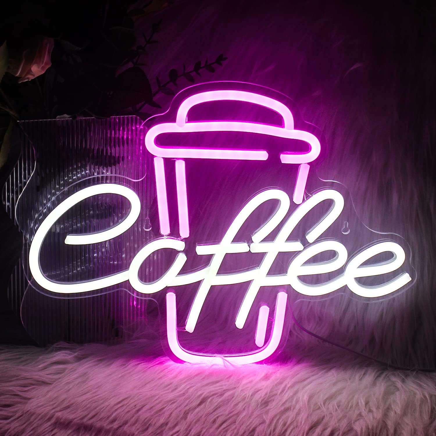 Kubek do kawy Różowy Biały Neo – Coffee Tea Neon Sign recenzja i cena