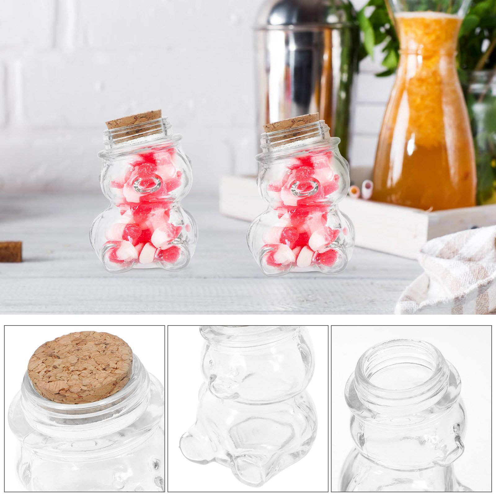 Zestaw 4 szklanych słoików na  – Coffee Tea Jar Set recenzja i cena