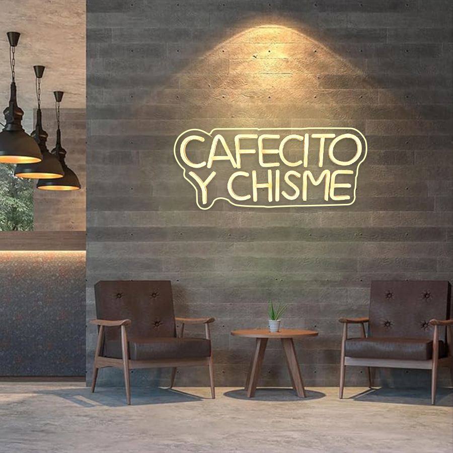 Neon Cafecito Y Chisme, żywy,  – Coffee Tea Neon Sign recenzja i cena