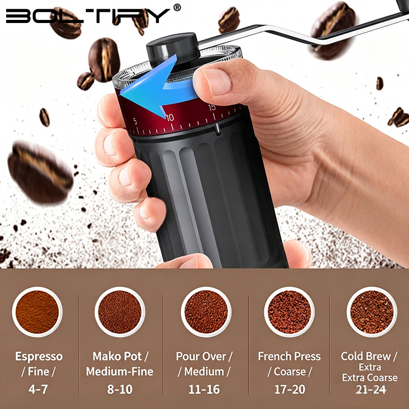 BOLTIFY High-Q Regulowany Ręcz – Burr Hand Grinder recenzja i cena