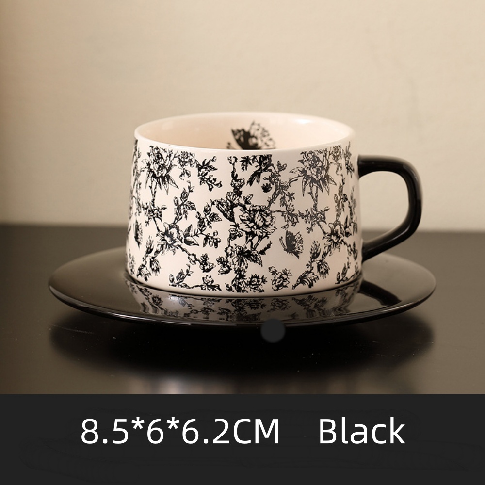 Kubek do kawy z wzorem kwiatów – Espresso Cup Saucer recenzja i cena
