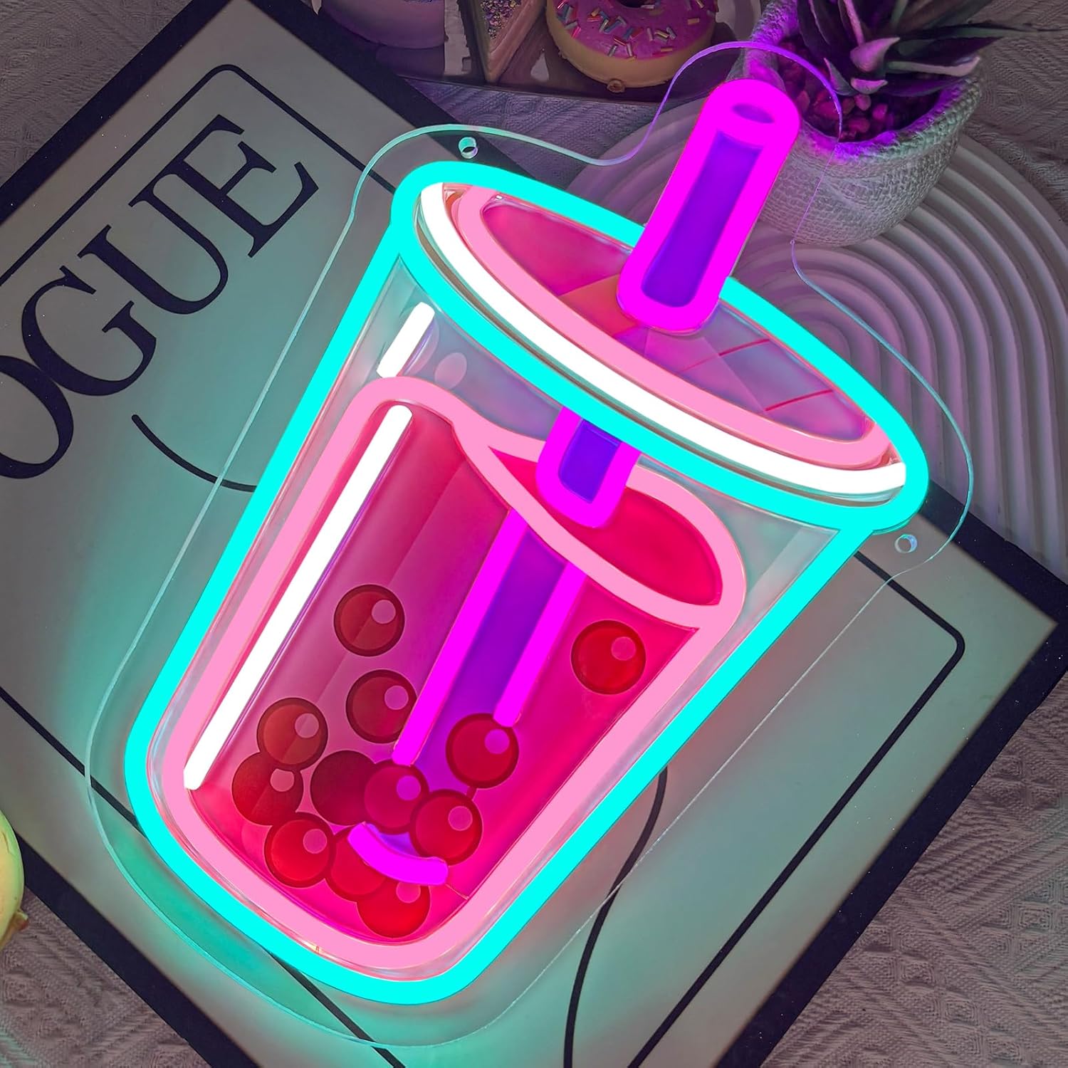 Neonowy znak LED Bubble Tea, z – Coffee Tea Neon Sign recenzja i cena